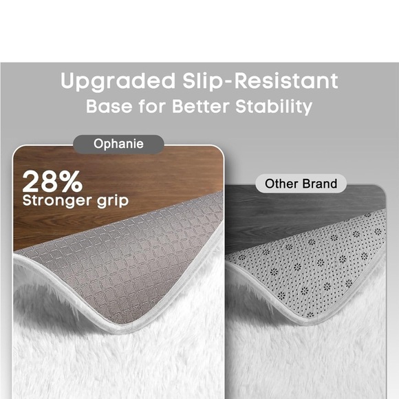 Bedside Preppy Dorm Area Rug College Essentials Non Slip Bedroom Fluffy Carpet - Picture 4 of 6